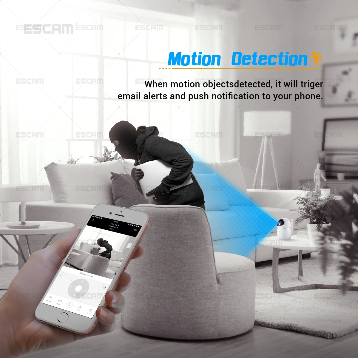 Новейший ESCAM QF009 1080P 2MP панорамирование/наклон WiFi Крытый IP ИК камеры наблюдения CCTV День Ночь Видео монитор Мини камера