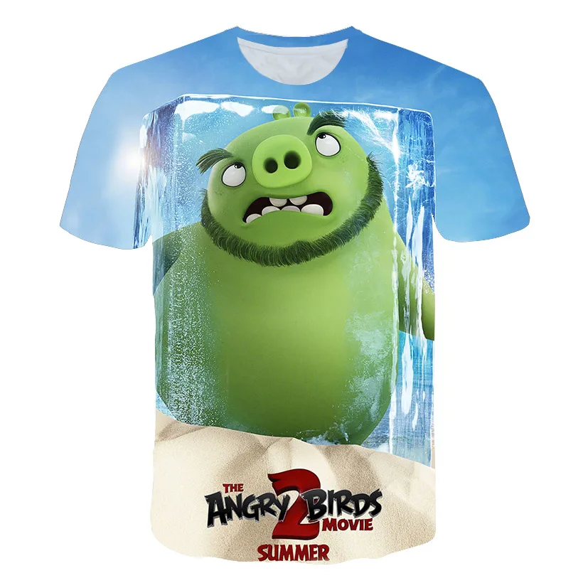 2019 Новые футболки летняя мужская 3D печать мультфильм животных Футболка модная