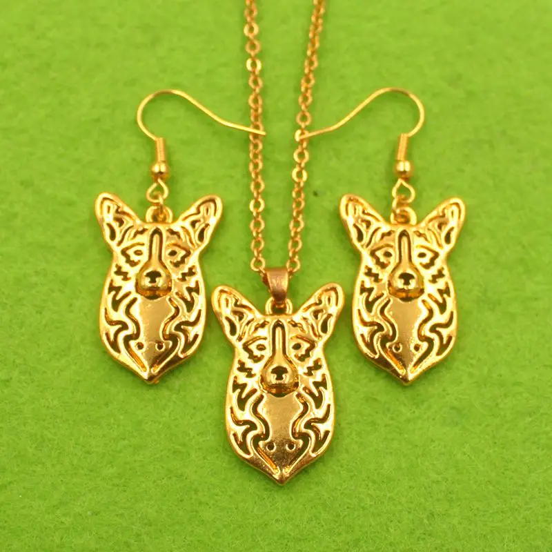 Ювелирные наборы Mdogm с валлийскими корги собаками животными ожерелье висячие