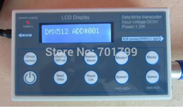 Запись адресов DMX редактор для светодиодного прожектора RGB|light|light tunnellight airport |