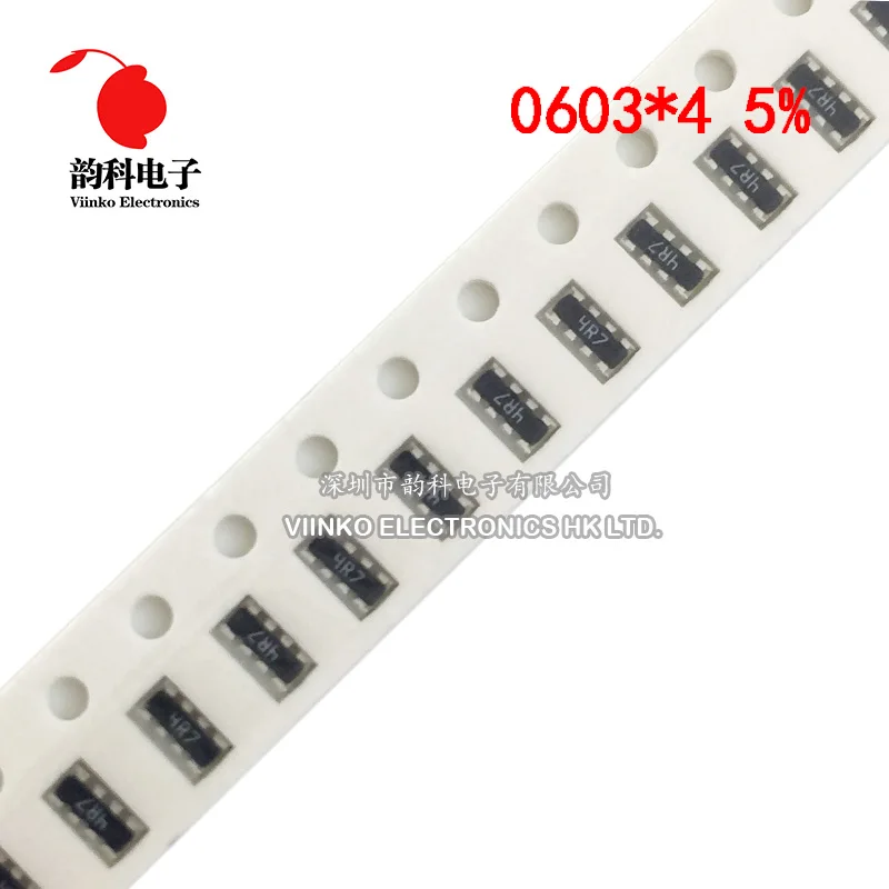 100 шт. 0603*4 8P4R 2*4P сетевой резистор SMD array 0 ~ 1M 1 10 22 47 220 330 470 1K 2 K 4 7 10K 22K 47K 100K 220K 470K Ом |