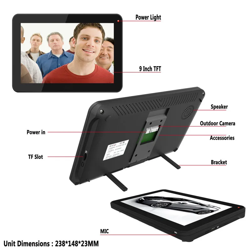 Видеодомофон SmartYIBA с защитой от дождя ночного видения|video door phone|video phone intercomdoor intercom