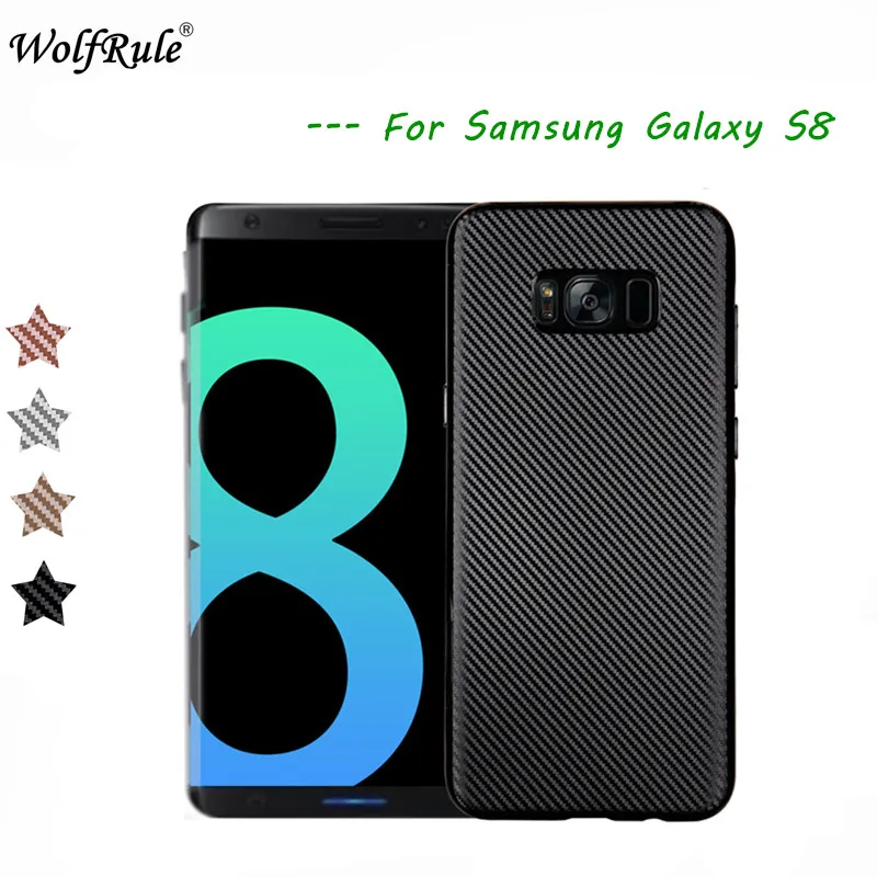 WolfRule sFor Case Samsung Galaxy S8 Cover Luxury Full Protection Soft TPU For Funda G9500 Phone Shell |