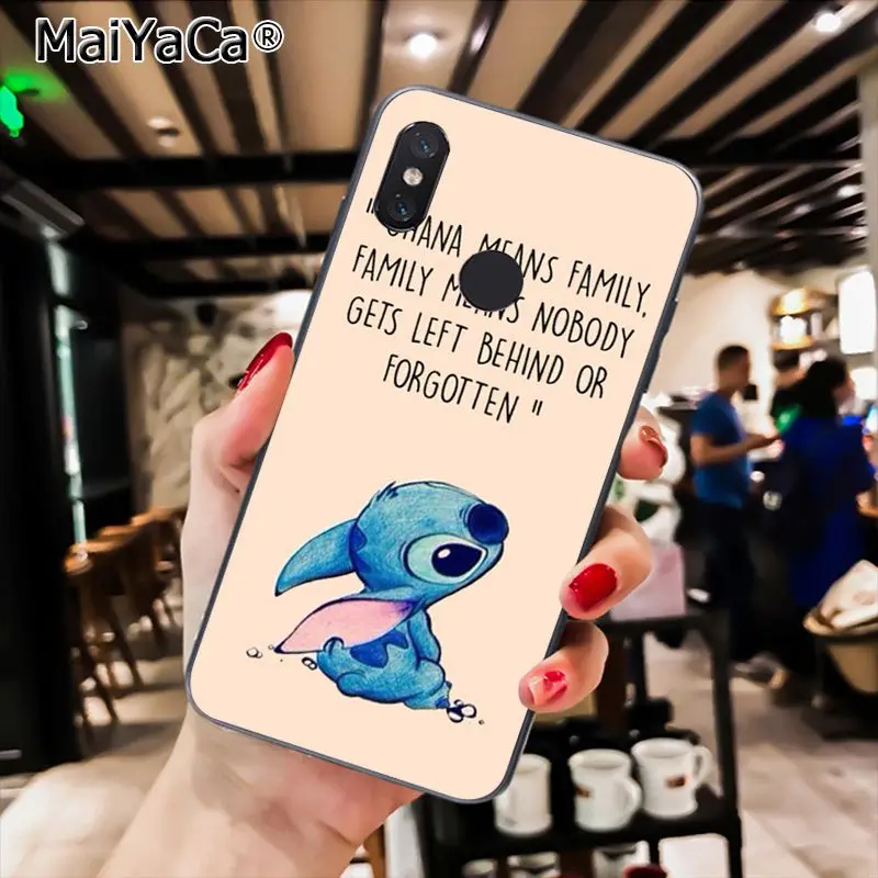 MaiYaCa милый мультфильм, Стич чехол для телефона для Xiaomi Redmi8 4X 6A S2 7A 5A Redmi 5 5Plus Note5 7 Note8pro