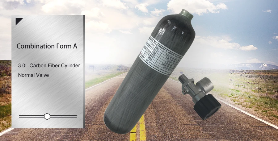 AC10311 pcp воздушная винтовка мини бутылка погружения hpa бак 4500psi цилиндр высокого давления 3L CE m18* 1,5 резьба