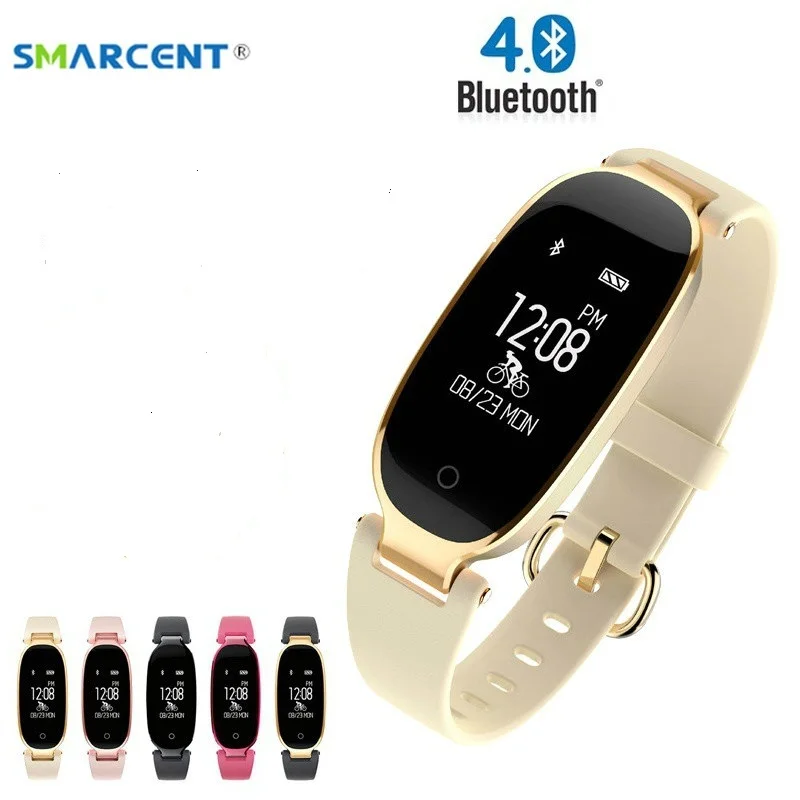 S4 Bluetooth водонепроницаемые женские умные часы модные с монитором сердечного ритма