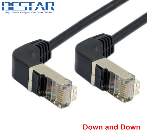 Угловой и угловой 90D cat5e 8P8C FTP STP UTP Cat 5e Ethernet сетевой кабель RJ45 патч корд 0 4 м 1 2 3 5 м|cat