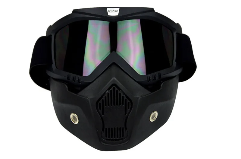 2019 new popular black antifogging Motorcycle goggles with Removable mask windproof ski motorbike Knight | Автомобили и мотоциклы