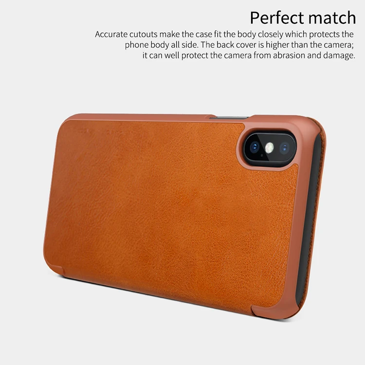 Для iPhone X 10 8 7 6 6s чехол Nillkin Qin Роскошный телефон флип кожаный чехол для iPhone 8 Plus 7 Plus 6s Plus кошелек слот для карт чехол