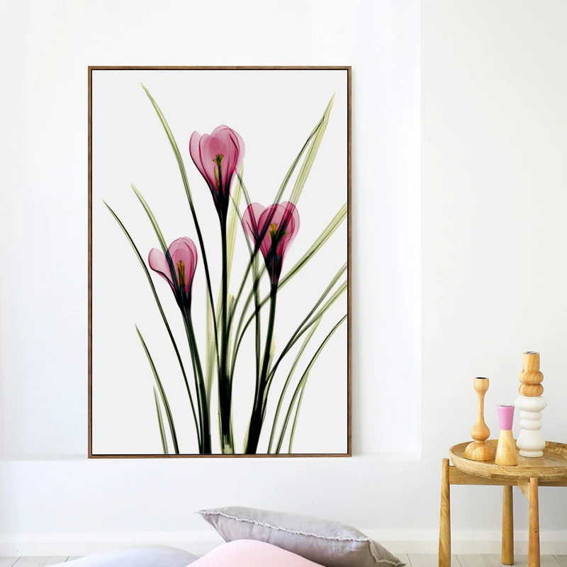 Розовый художественный подковы Лотос А4 Холст Картина Печать постер гостиная