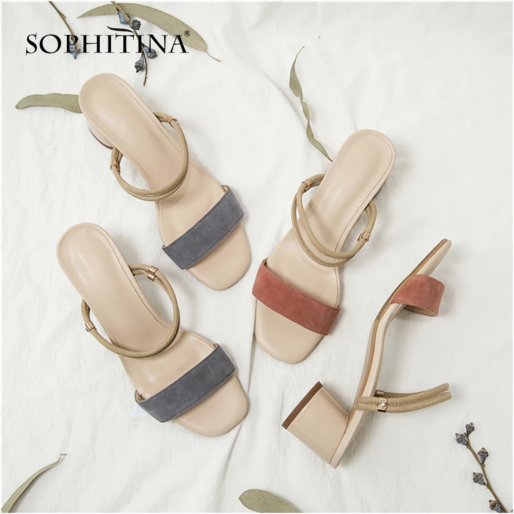SOPHITINA/Модные женские босоножки Высококачественная удобная летняя обувь на