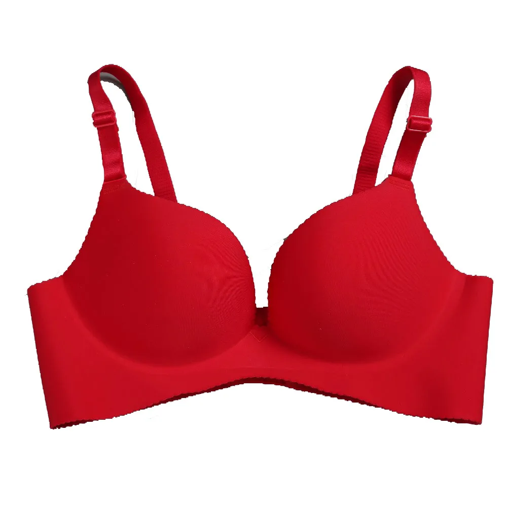 Бюстгальтер пуш ап бесшовный с глубоким V образным вырезом и открытой