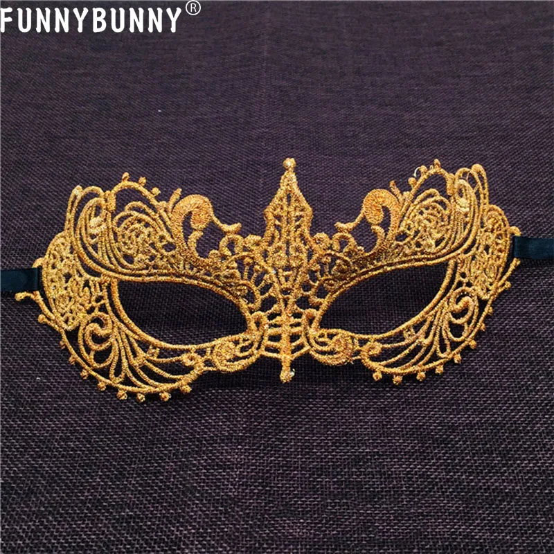 Женская классическая маска для глаз FUNNYBUNNY венецианская маскарадная кружевная