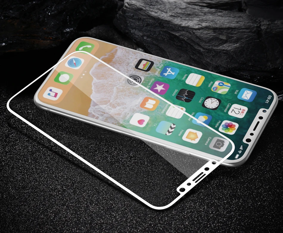 FLOVEME 3D 9 H закаленное стекло для iPhone X XS Max пленка протектор экрана для iPhone XR Защитное стекло для iPhone X XS Max стекло