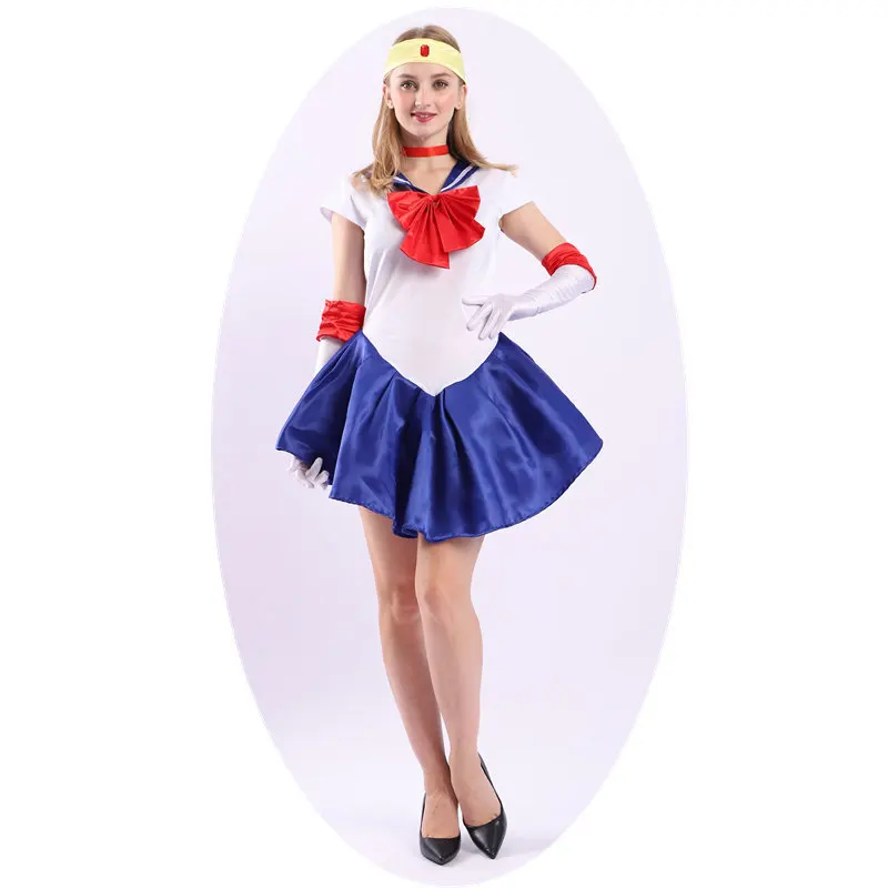 

2019 New Fashion Athemis Anime Sailor Moon Minako Aino / Sailor Venus Cosplay Costume custom made Dress High Quality