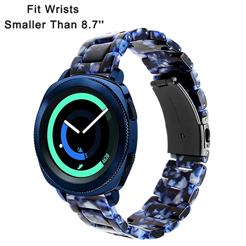 Blue Ремешок для часов Trumirr из смолы 20 мм для samsung gear Sport/Galaxy Watch 42 мм/Active 2 40 мм 44 мм ремешок для быстрого крепления - Цвет ремешка: Blue