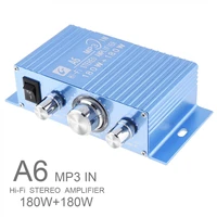 a6 dc12v 2 0 two channel mp3 in hi fi stereo amplifier with 3 5aux interface for carpcspeakerscdmotorcyclesubwoofer