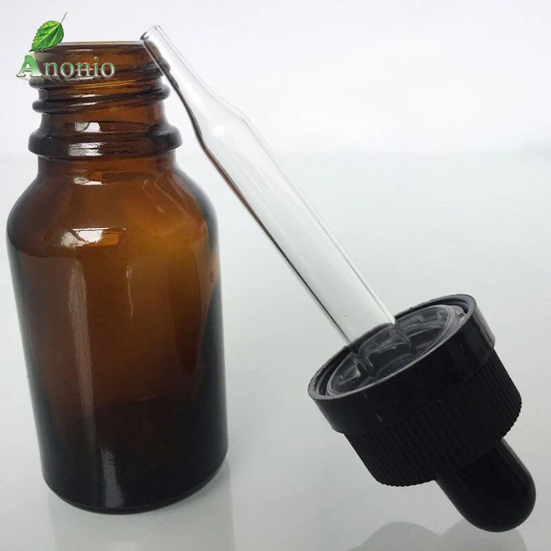 

20pcs 5ml 10ml 30ml 50ml Amber Glass Liquid Reagent Pipette Bottle Eye Dropper Drop Aromatherapy Brown Empty Bottle C