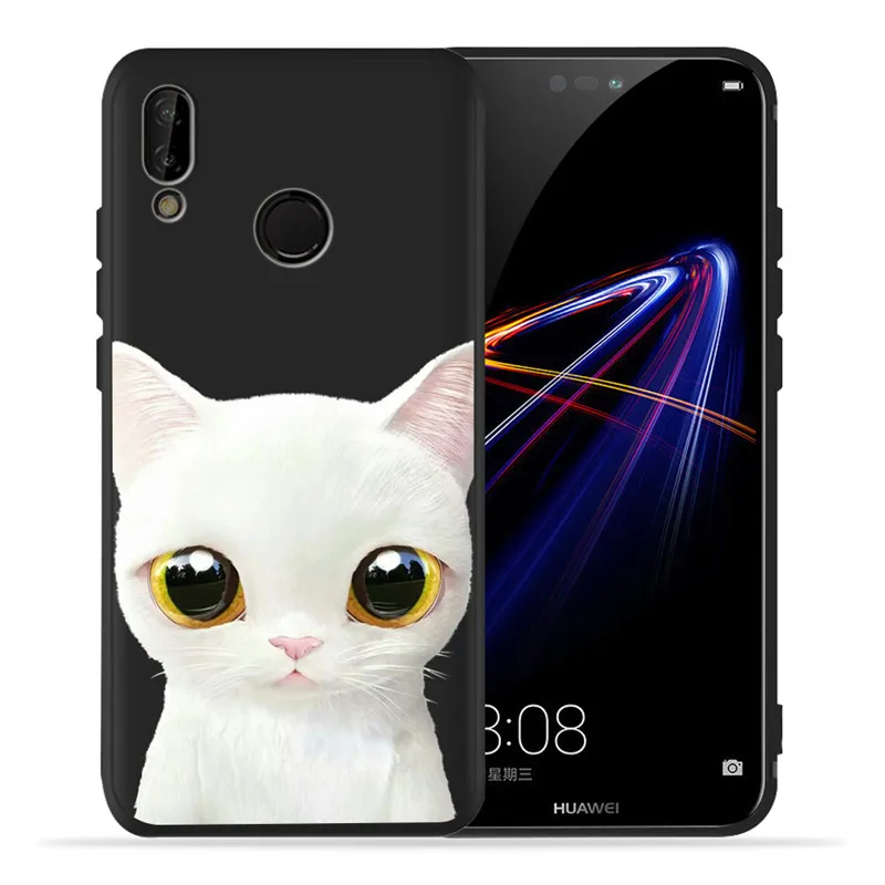 Изготовленный на заказ для huawei P8 P10 P20 P30 Коврики 10 20 Honor 8 8X 8C 9 V20 20i 10 Lite Plus Pro Чехол Coque Samsung чехол-футляр изображение кошки и собаки