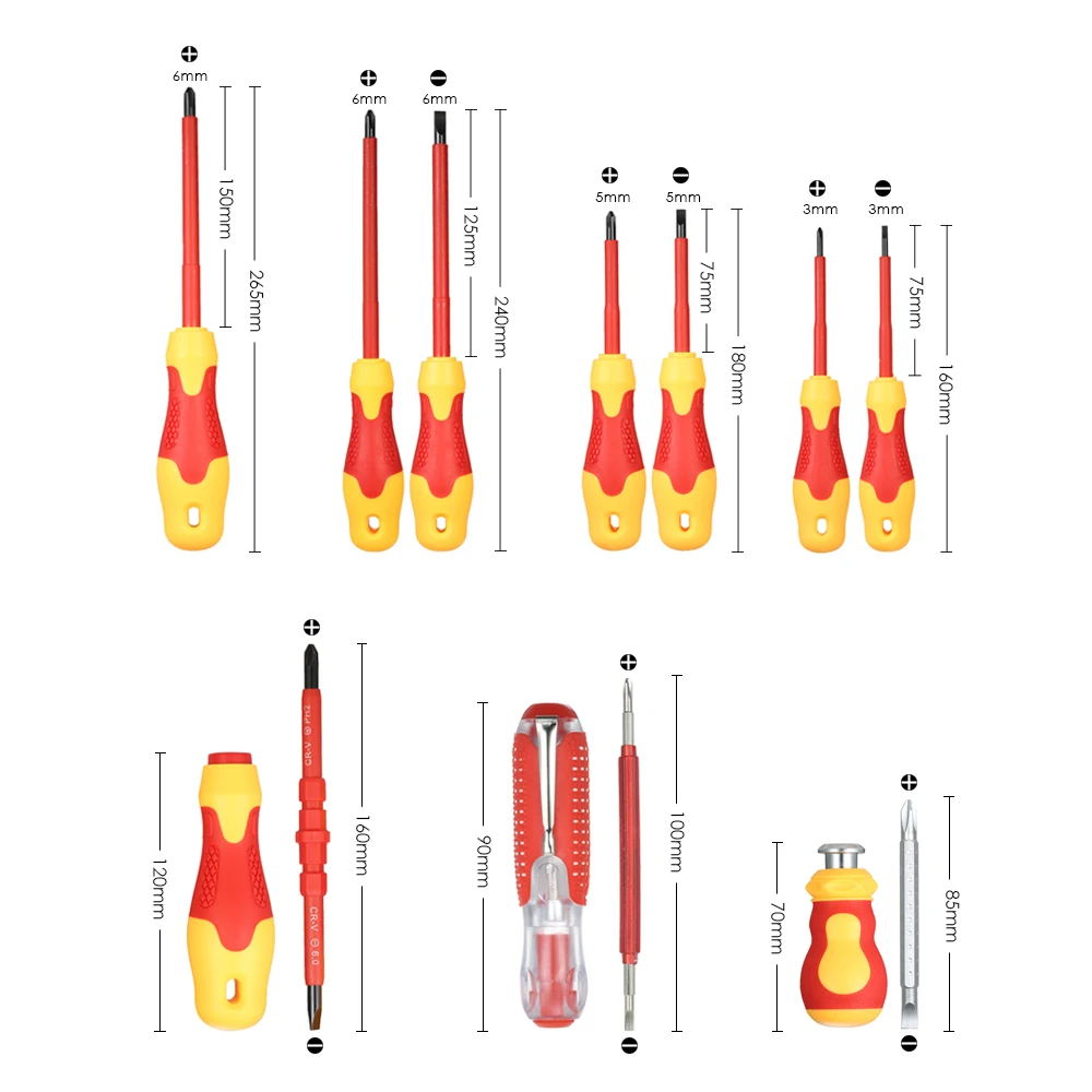 10 в 1 1000 В изолированная фотолампа с фотоэлементами и крестообразными битами