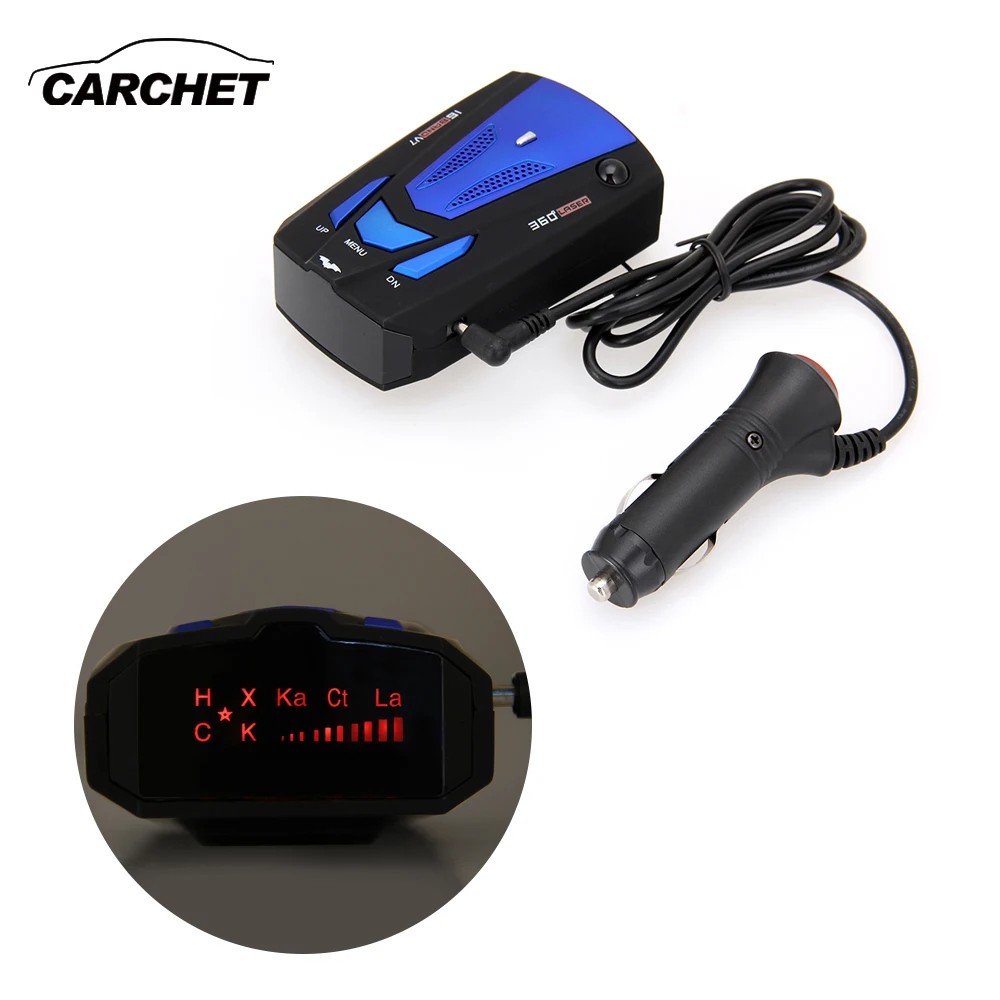 CARCHET V7 автомобильный 360 градусный лазерный сканирующий светодиодный GPS Радар