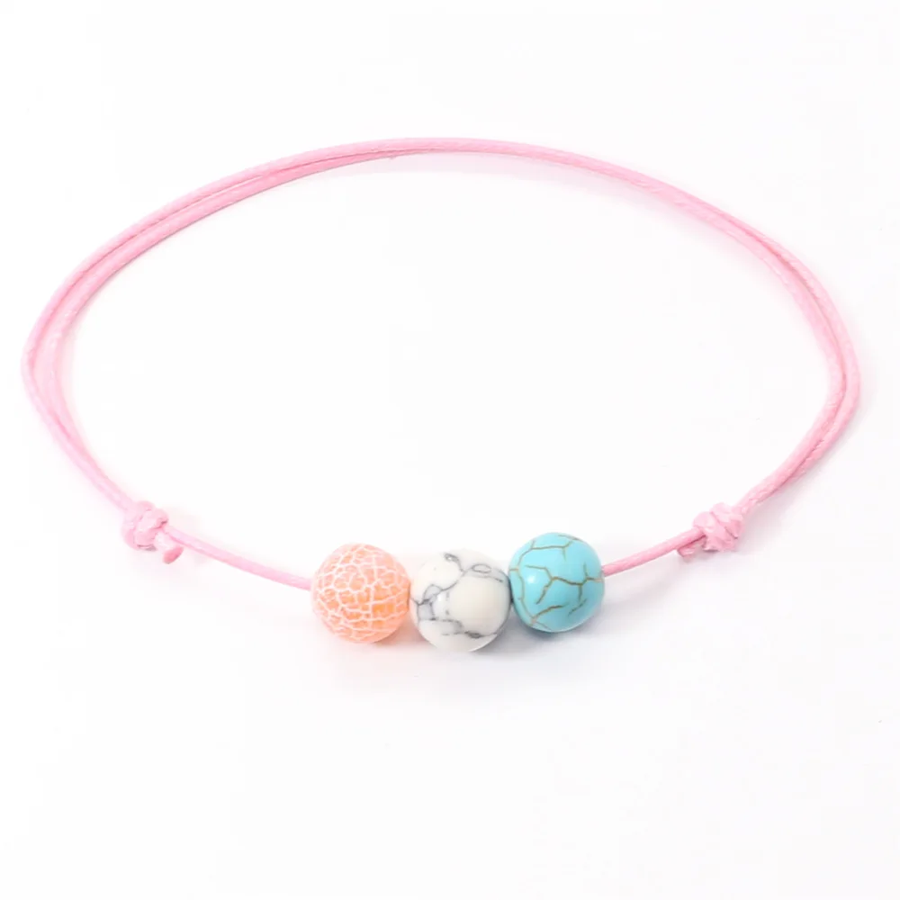Модные Boho друзья очаровательные каменные бусины Strand парный браслет мужские