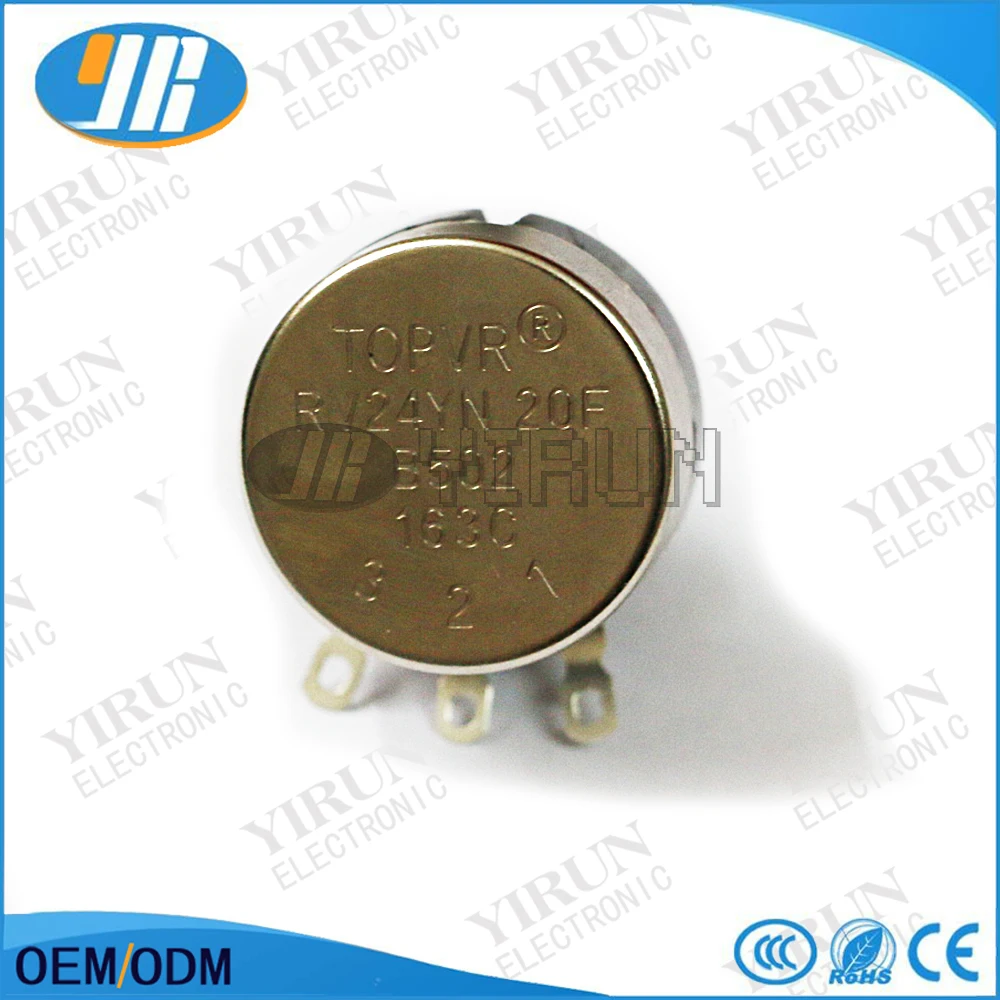TOPVR RV24YN20F B502 5K Круглый гоночный потенциометр 5|potentiometer|potentiometer 1k |