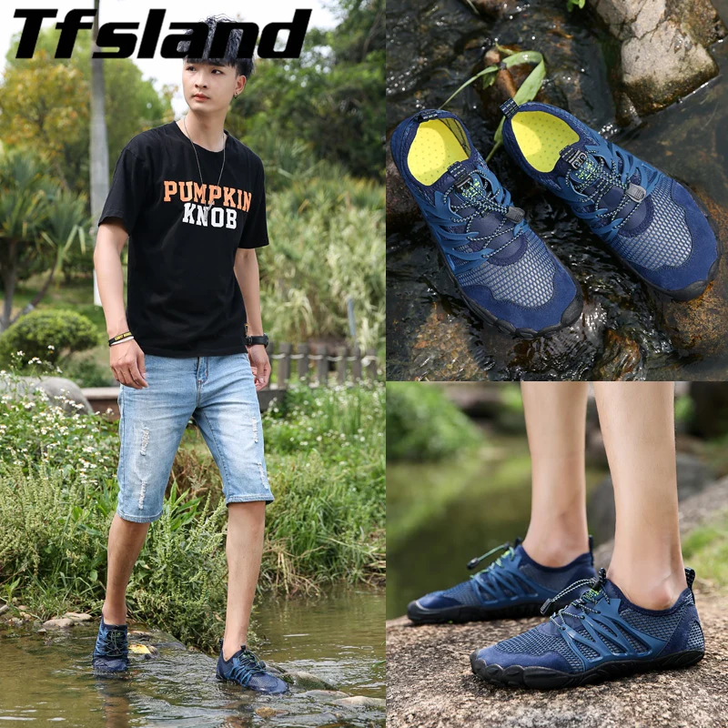 Tfsland Aqua Shoes/летние кроссовки Женская водонепроницаемая обувь Мужские дышащие