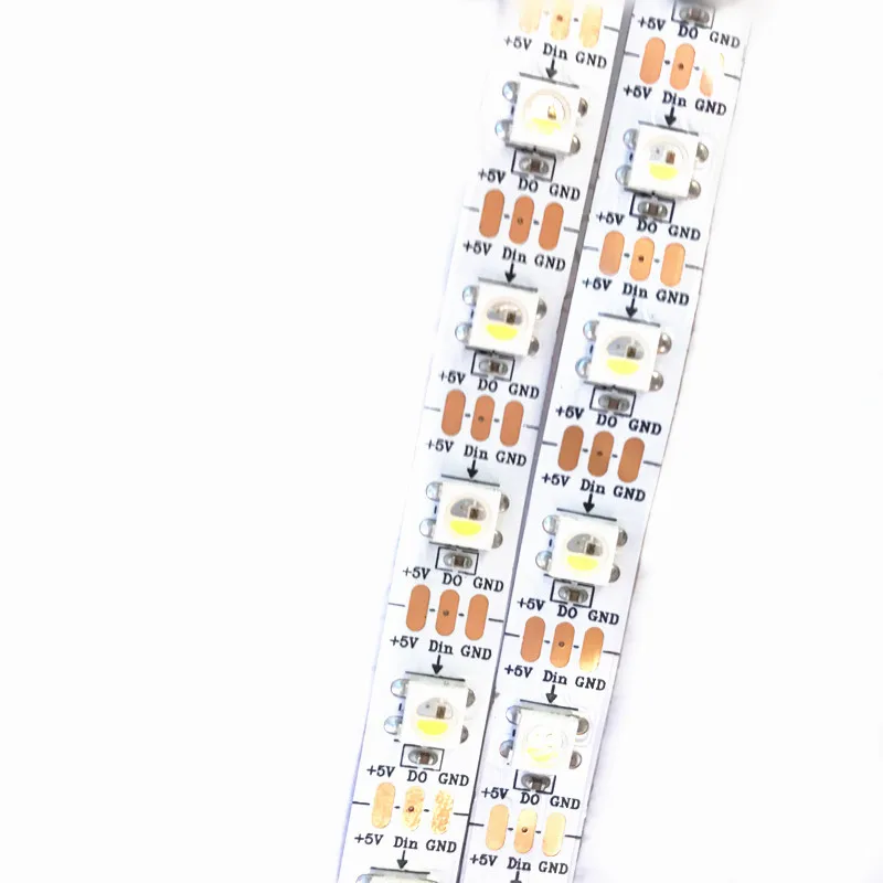 SK6812(аналогичный WS2812B WS2812) Светодиодная лента, RGBCW RGBWW белый/черный PCB Индивидуально адресуемый IC IP30/IP65/IP67 DC5V 1 м/4 м/5 м
