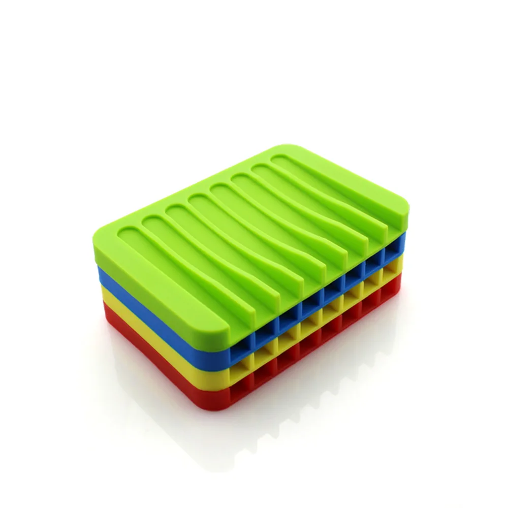 1 шт. силиконовый креативный держатель для мыла со сливом аксессуары ванной