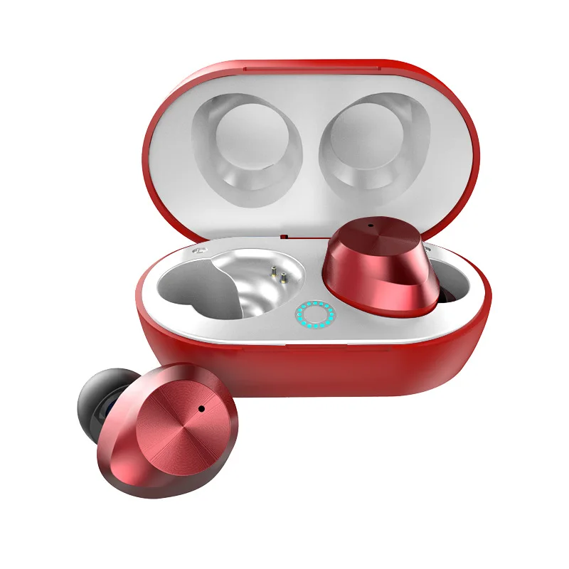 Red White Новые Bluetooth наушники 5,0 настоящие беспроводные Bluetooth наушники стерео Спортивные наушники Bluetooth гарнитура LJ-MILLKEY YZ257 - Цвет: Red White