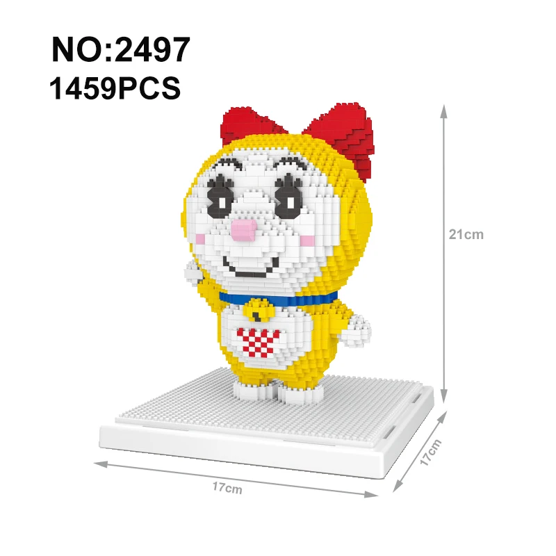 Модель строительные блоки Doraemon серия мультфильм juguetes Аниме фигурки собранные мини-конструктор развивающий игрушки для детей Подарки