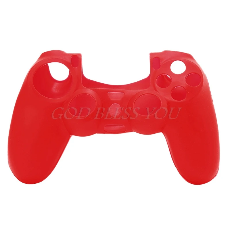 1 шт. Мягкий силиконовый чехол Защита для sony PS4 контроллер ручка - Цвет: Красный