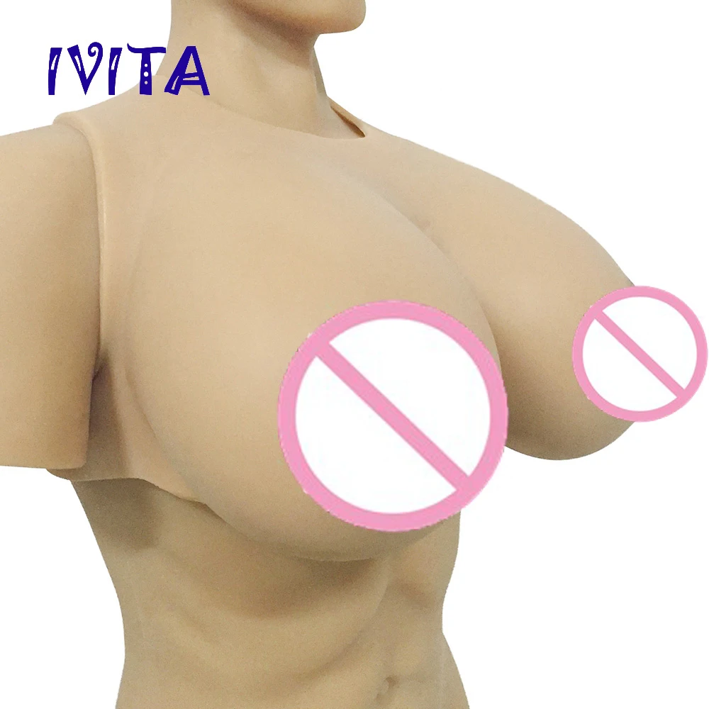 IVITA 5300g реалистичные силиконовые формы груди поддельные для мастэктомии