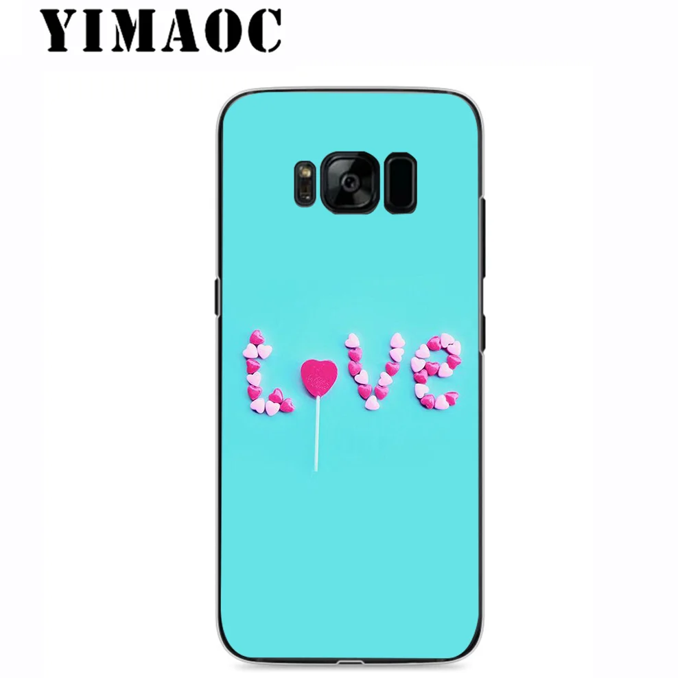 Yimaoc любящее сердце забавные мягкие силиконовые чехли для samsung Galaxy A5 A6 плюс A7 A8 A9 2018