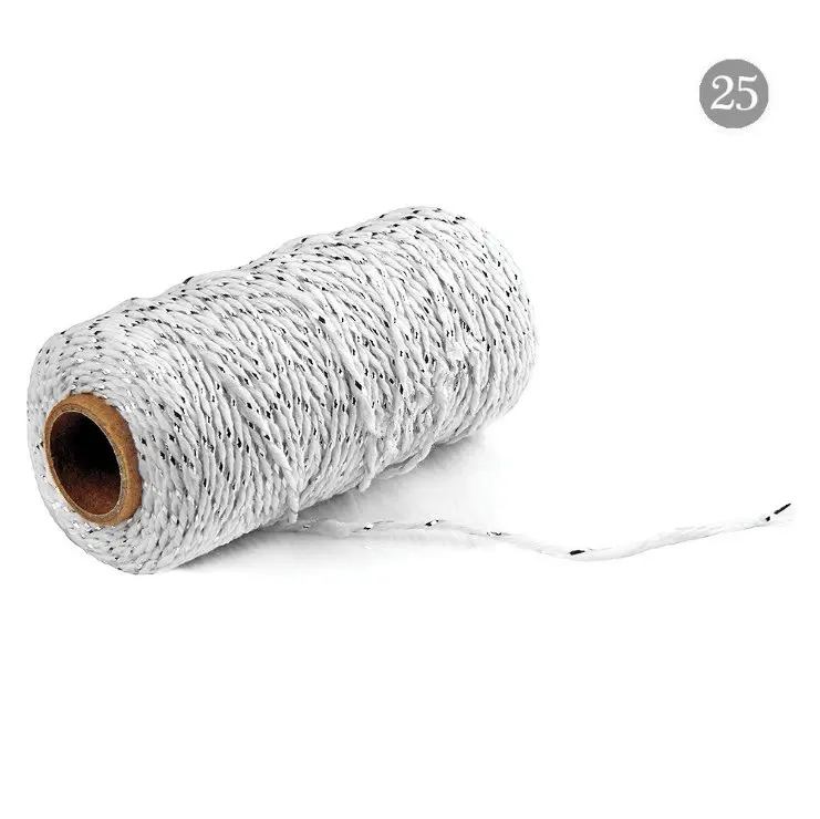 FISHWAVES 100 м/рулон 2Ply Хлопок Bakers шпагат, веревка шнур деревенская страна ремесло DIY ручной работы украшения на подарочную коробку текстильная лента