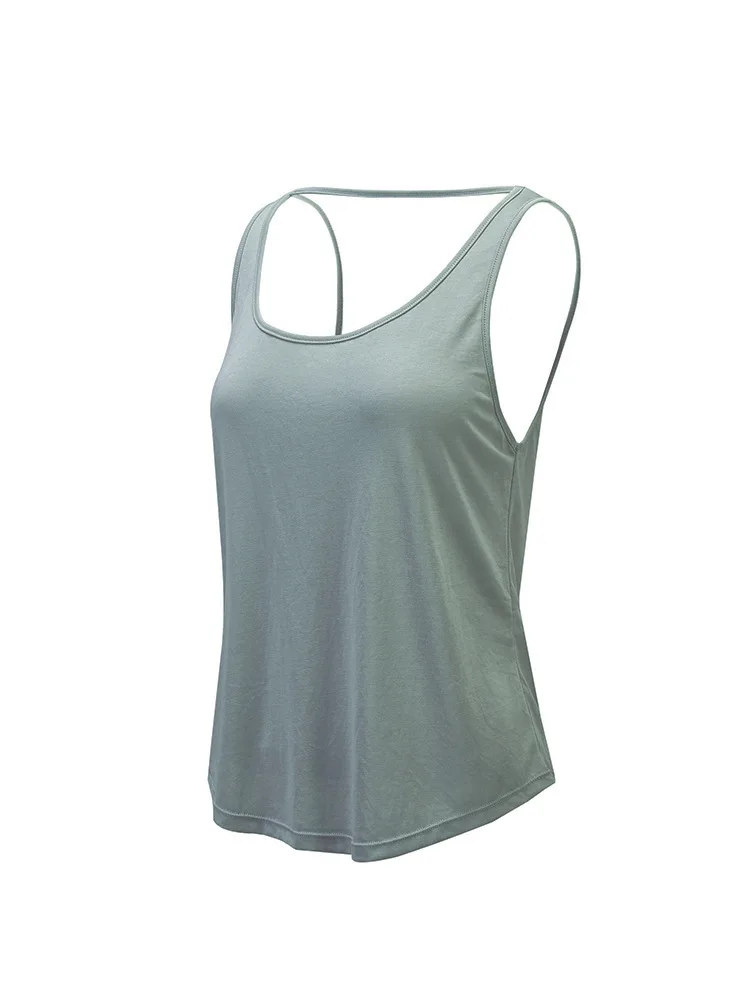 Women Sweatshirts Backless Sport Vest Tank Top sleeveless T-shirts Running Jogging Leisure Fitness gym yoga Shirts Active Wear | Спорт и