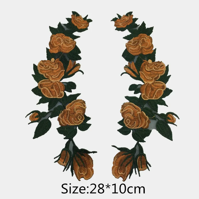2 шт./компл. цветок parches Ropa Наклейки для одежды аппликацией Вышивка Нашивки para la