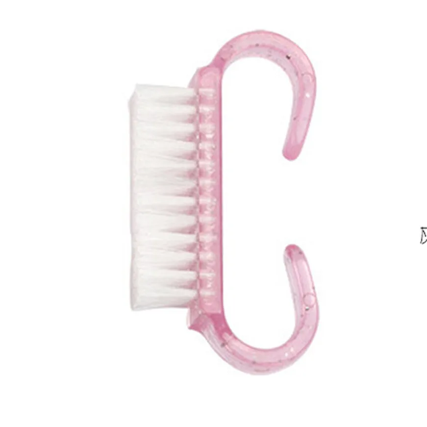 2017 A #3 шт пластиковая ручка для очистки ногтей щетка пыли инструмент маникюра и