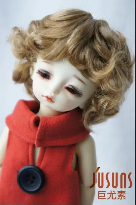 JD219 1/6 YOSD кукла парик Синтетический мохеровый парик 6-7 дюймов Купидон BJD волосы куклы аксессуары - Цвет: Brown