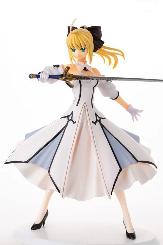 Аниме Fate/Stay White Dress Saber Lily ПВХ экшн-фигурка Коллекционная модель детские игрушки