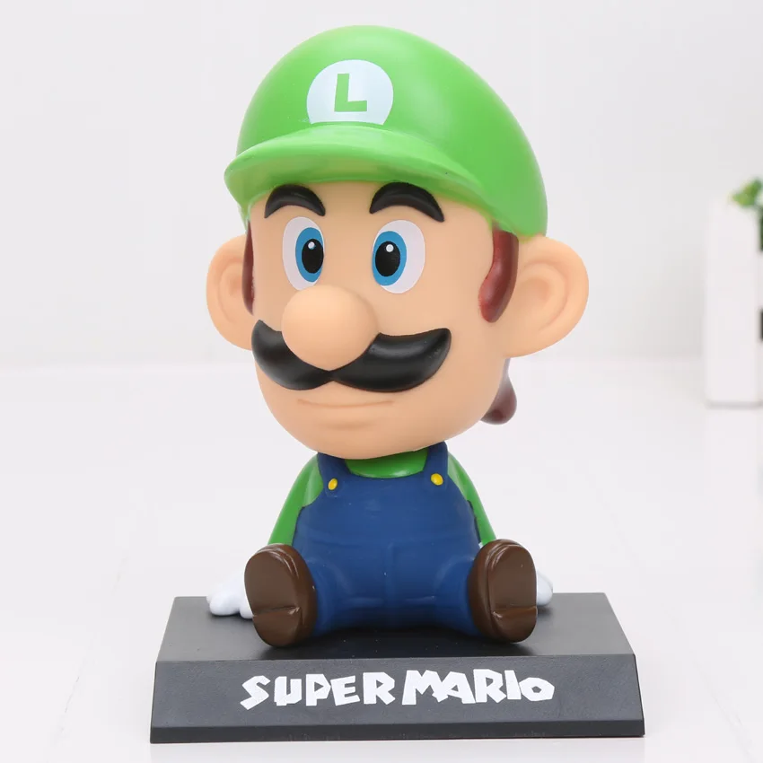 luigi opp bag Фигурка с качающейся головой игрушка Dragon Ball Z Сон Гоку криллин Супер Марио Мстители супер герой Кошмар перед Рождеством Джек игрушки - Цвет: luigi opp bag