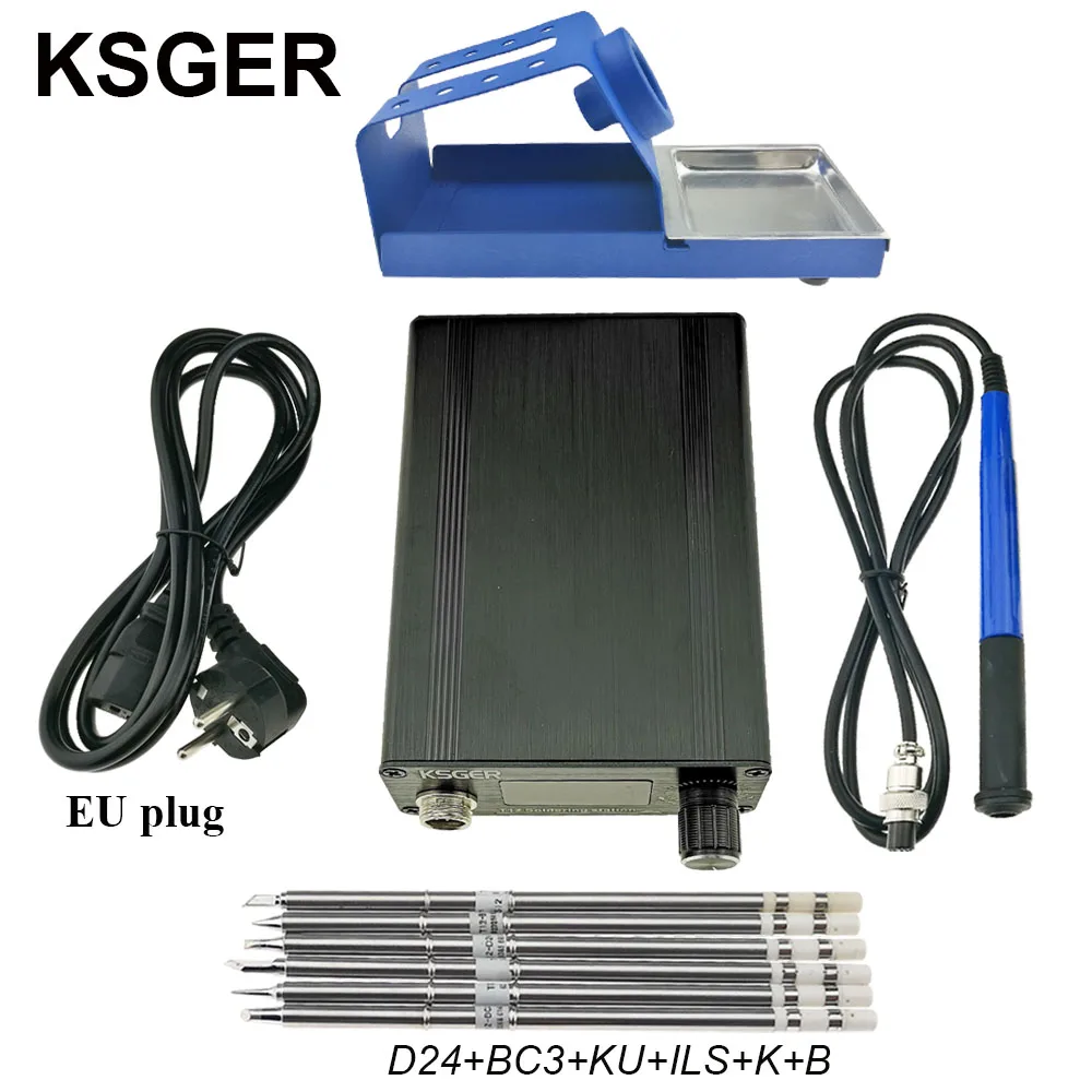 SET 7 KSGER T12 русская паяльная станция STM32 OLED T12 паяльник советы FX9501 ручка сварочные инструменты Алюминиевый сплав чехол DIY наборы - Цвет: SET 7