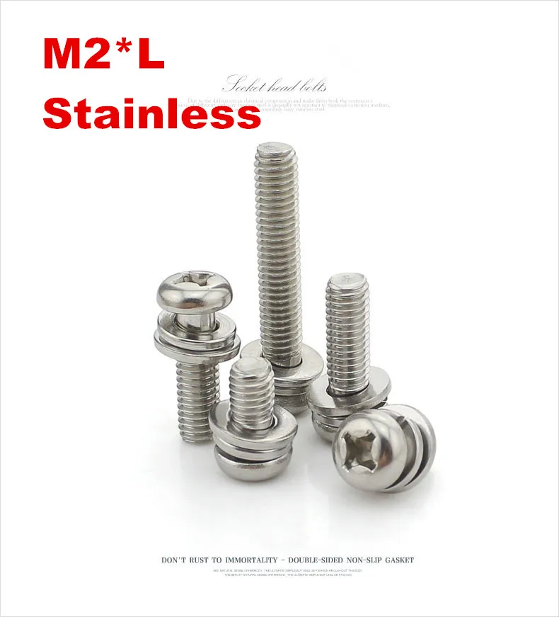Винт 500 шт./лот из нержавеющей стали philips с полукруглой головкой M2 * 4/5/6/8/10/12|screw