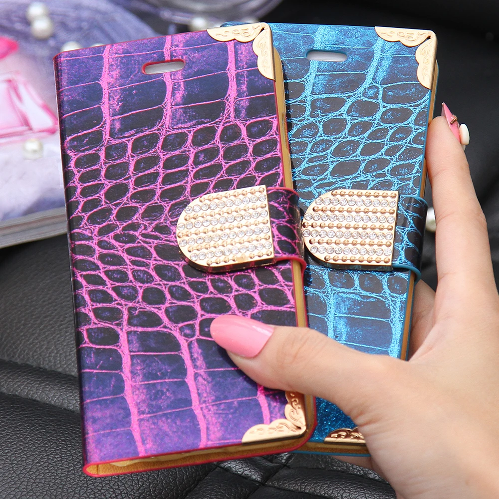 Чехол KISSCASE Bling для iPhone 6 6S Plus Ретро из искусственной кожи 6s Магнитный флип чехол с