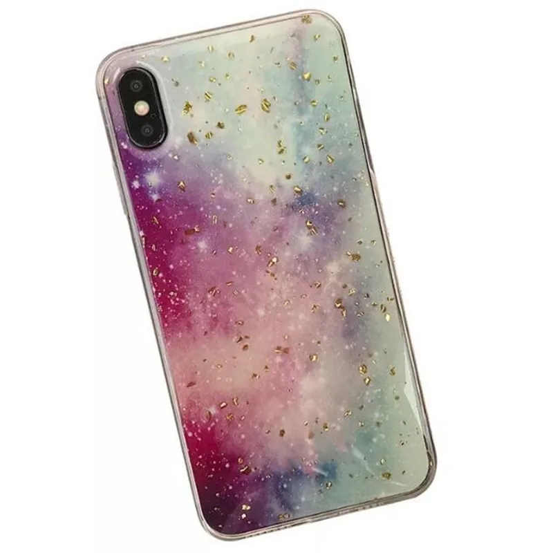 Чехол для телефона UVR Iphone XR X 8 7 6 Plus с цветным растением звездное небо держатель