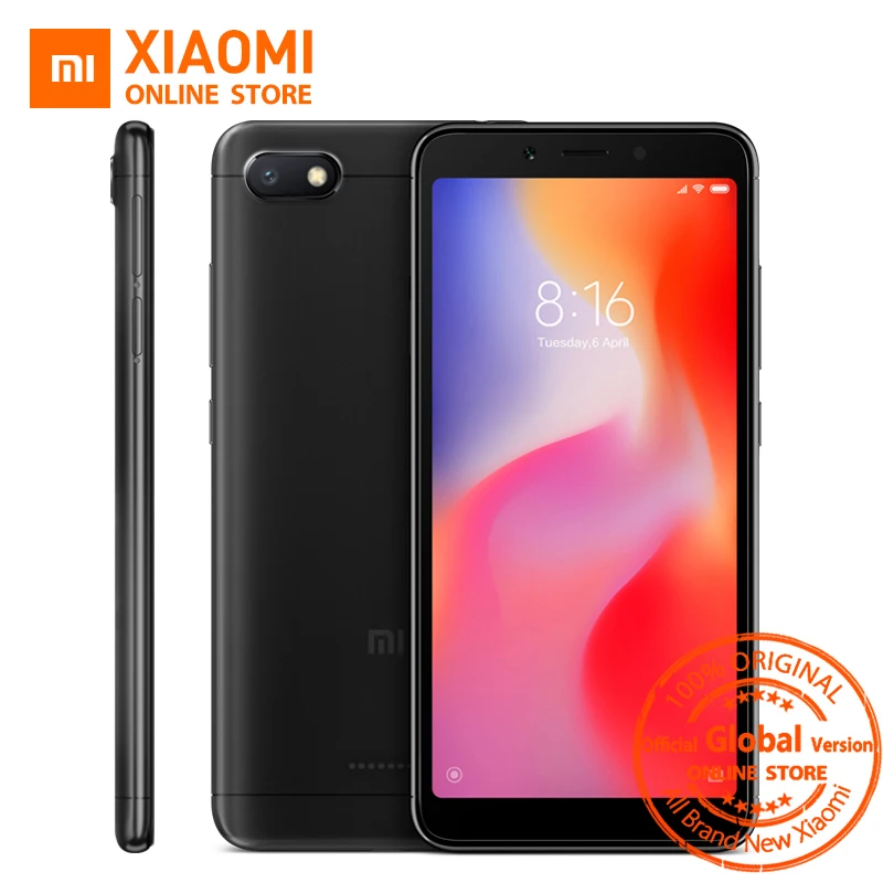 Глобальная версия Xiaomi Redmi 6A 2 Гб оперативной памяти 16 встроенной 5 45 &quot18:9 полный