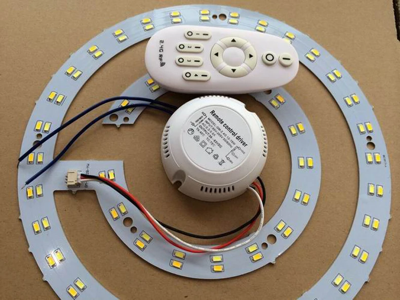 2 комплекта 2,4G беспроводной RF пульт дистанционного управления потолочные светильники драйвер 18-28 Вт Интеллектуальное Освещение Драйвер интеллектуальные лампы
