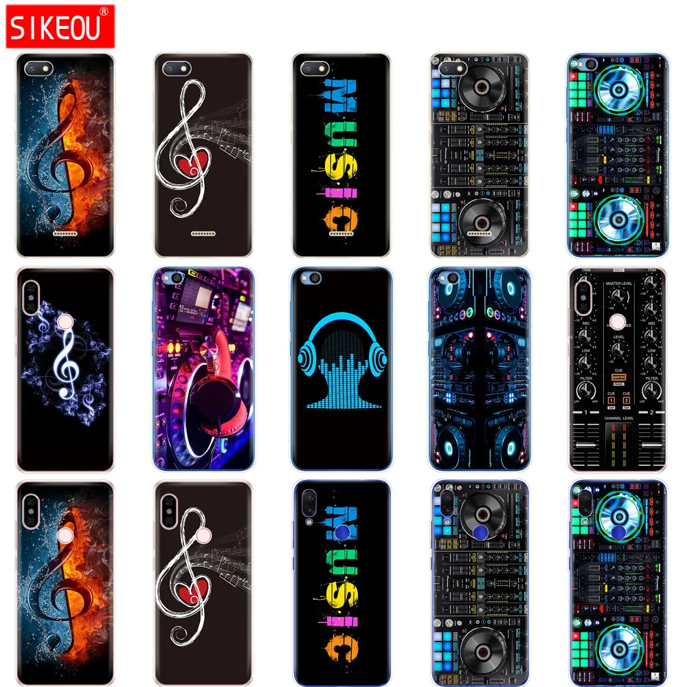 Чехол для redmi 6a 6 pro чехол xiaomi note 7 go mi 9 SE ddj dj music|Бамперы| |