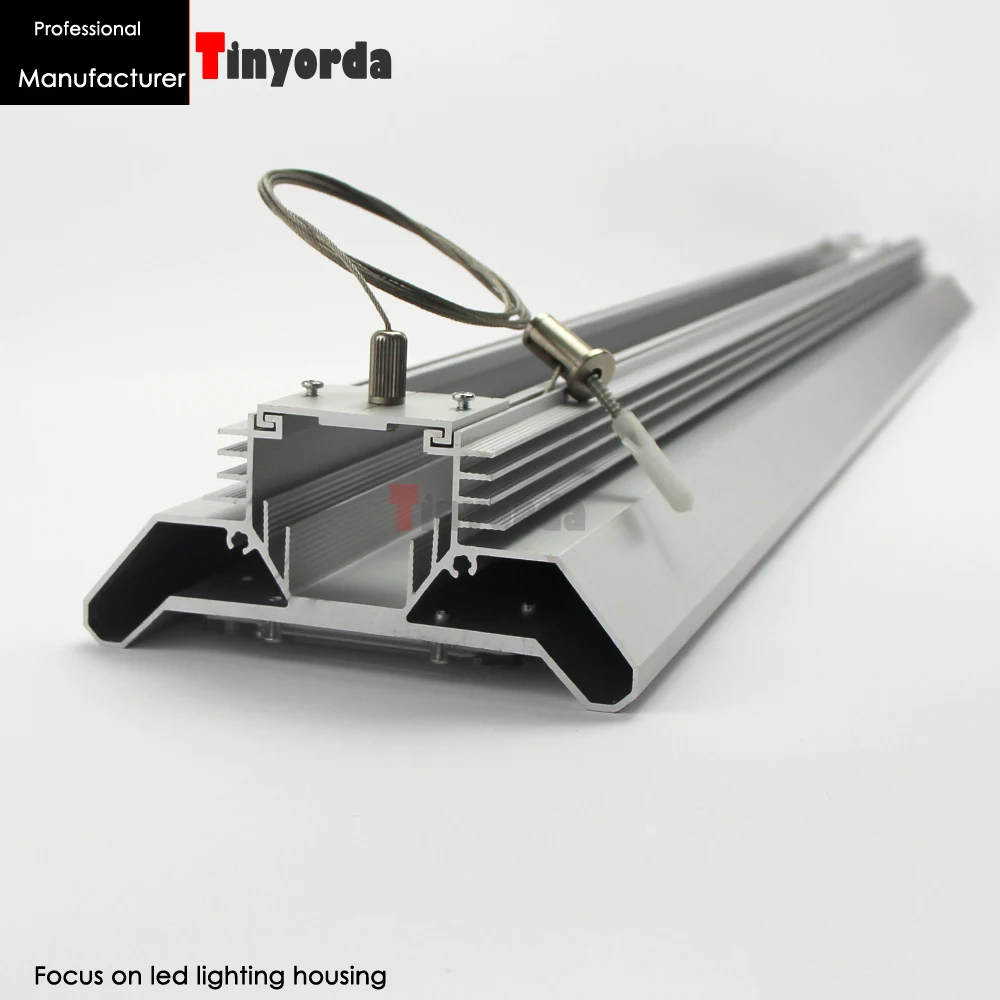 Tinyorda TG12656 2 шт. (длина 1 01 м) 120 Вт Led Grow Light Корпус радиатора подвесной светильник